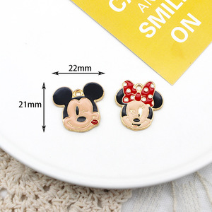 ตัวละครอนิเมะ หนูและผองเพื่อน เทคนิคการหยดน้ำมันลงบนโลหะผสม อุปกรณ์ DIY การ์ตูนน่ารัก ตุ๊กตาหมี เป็ด ครอบครัว จี้โทรศัพท์ - Product Image 6