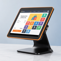 Terminal POS Windows 15 Inci All-in-One Layar Sentuh Sistem Kasir untuk Ritel dan Restoran