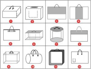 6 Pack-Extra Large Heavy Duty <strong>Plastic</strong> Polypropylene (PP) Waterproof Moving Bags Storage <strong>Totes</strong> Handles Zippers Foldable College - Product Image 6