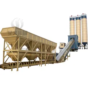 90m3/h concrete batching plant 60m3 ready mix concrete plant portable silo cement batching plant