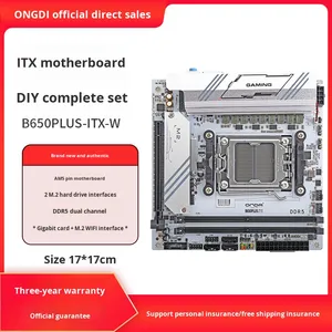 เมนบอร์ด ONDAB650PLUS-<span class=keywords><strong>ITX</strong></span>-W B650 <span class=keywords><strong>Mini</strong></span> <span class=keywords><strong>ITX</strong></span> สำหรับเดสก์ท็อป รองรับ DDR5 แบบดูอัลแชนแนล <span class=keywords><strong>AM5</strong></span> รองรับความถี่ 7000/8000/9000MHz ใหม่ รองรับแรมสูงสุด 96GB - Product Image 2