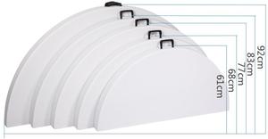 Trung Quốc Bán Buôn Hiện Đại Kim Loại Ngoài Trời Tiệc Vòng Nhựa Gấp Bảng - Product Image 5