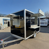 Camion de restauration commercial entièrement équipé avec système d'eau, petit modèle en aluminium pour aéroport, fabricant et fournisseur