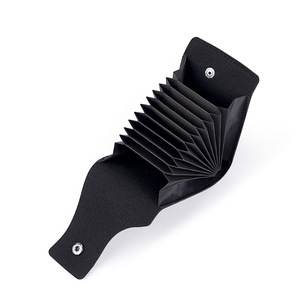 Nouveauté : Porte-cartes mini léger, étui à cartes accordéon avec bouton pression, portefeuille portable pour cartes de crédit pour hommes et femmes - Product Image 2