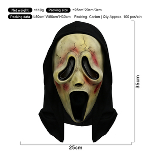 Máscara de Látex Realista de Rostro Herido, para Halloween, Fiestas, Bromas, Disfraces, Personalizable - Product Image 5
