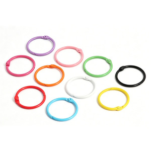 Anillas de encuadernación de colores de 30 mm, clips circulares de hierro para encuadernación de libros y corrección. - Product Image 2