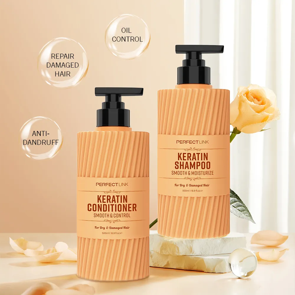 Schlussverkauf natürliches organisches Keratin Shampoo glättende Keratinbehandlung nahrhaft reparaturhaar Shampoo und Conditioner