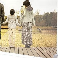 Cadre photo magnétique double face transparent sans cadre en acrylique Sezanrpt 4x6 pour bureau