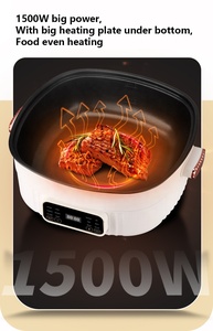 Marmite Électrique Multifonctionnelle 6L, <span class=keywords><strong>Cuiseur</strong></span> à Soupe Antiadhésif, Contrôle Tactile Intelligent - Product Image 4