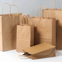 Sac de shopping en papier kraft blanc écologique avec logo personnalisé, emballage cadeau, kraft recyclable avec poignée en ruban