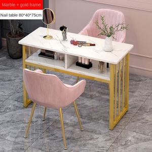 Mesa de Manicura Doble de Lujo con Estilo Japonés para Salón de Uñas, Precio al por Mayor, Modelo MK Popular entre Celebridades de Internet - Product Image 6