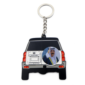 Factory Custom Cartoon 2D <b>Car</b> Model Keychain Cute Metal Zinc Alloy with Polyester <b>Lanyard</b> Wholesale Enamel Keyring Waterproof - Product Image 1