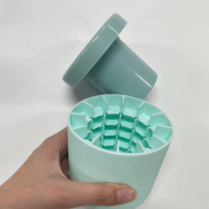 Moules à glaçons cylindriques en silicone, capacité de 60 glaçons, plateaux en treillis pour décompression, machine à glaçons 3D, type presse - Product Image 5