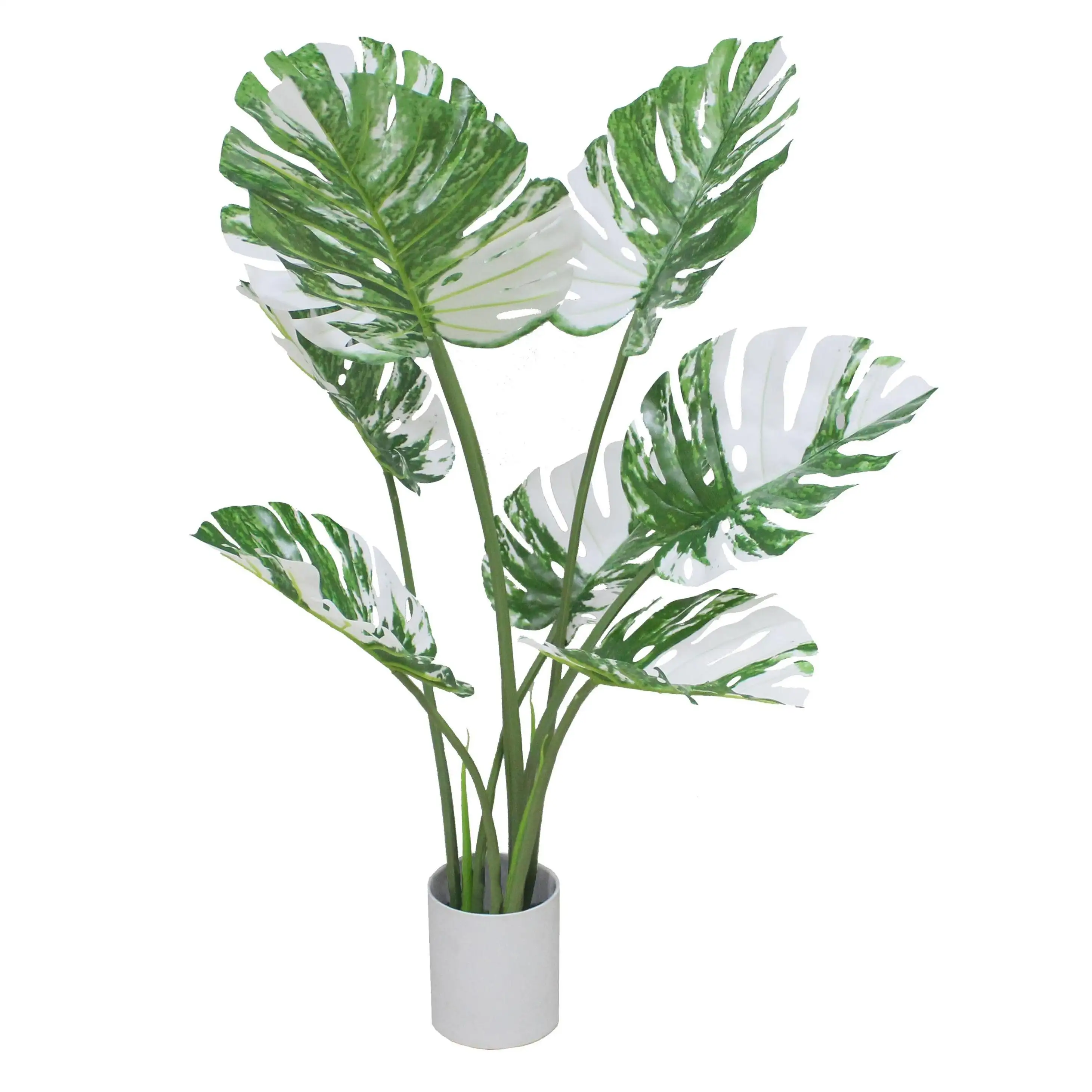 Vaso artificial para plantas, vaso grande de flores de bananeira, palmeira artificial artificial para uso ao ar livre, novo em forma de vaso artificial, ideal para plantas e orquídeas