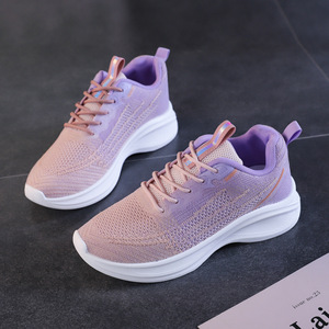 Zapatillas Deportivas de Moda para Mujer, con Malla Transpirable, Cordones, Suela de Goma EVA, Color Sólido y Bordado - Product Image 2