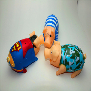 Sevimli vinil kauçuk domuz şekli Pet LED parlayan Squeak oyuncaklar için köpek kedi yavru Bite ses oyuncaklar çiğnemek temizleme diş Pet malzemeleri - Product Image 2