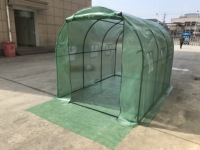 Serre tunnel autoportante 3x2m avec bâche PE et structure métallique galvanisée pour jardin extérieur, protection UV pour plantes, légumes et fleurs