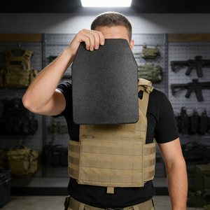 Plaque d'insertion rigide noire tactique pour extérieur 10x12 pouces, panneau composite, armure Newtech OEM - Product Image 2