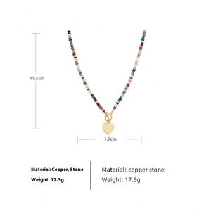 Conjunto de Collar y Pulsera de Cuentas Chapadas en Oro de Alta Gama para Mujer, Estilo Bohemio Retro Europeo-Americano, con Hebilla de Seguridad, No se Desvanece - Product Image 6