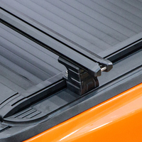 Accesorios 4x4 todoterreno, persiana enrollable de aluminio duro, cubierta de cama de camión para Toyota Hilux Ram GMC Ford Nissan, barra transversal de cama