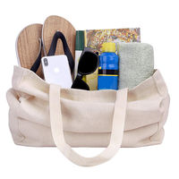 Sac fourre-tout en coton biologique recyclable, sac de shopping réutilisable en toile de coton avec impression de logo personnalisé et longue poignée