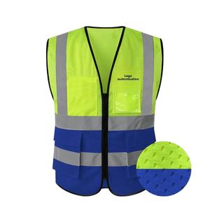 एलएक्स हाई-एंड लुभावनीय जाल चिंतनशील वर्ग 2 एन आईएसओ 20471 यातायात निर्माण रेलवे के लिए प्रमाणित सुरक्षा बनियान - Product Image 1