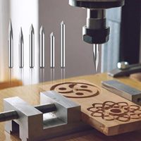 Offre Spéciale 6mm tige trois cannelures V Type carbure de tungstène gravure fraise fraises en bout