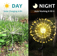 Wasserdichte Solar-Bodenleuchte für den Außenbereich, Künstliche Pusteblumen-Lampe für Hof, Villa und Außendekoration