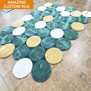Alfombra de disco de videojuegos de diseño redondo con forma de CD personalizada alfombra hecha a mano de pila alta para sala de estar - Product Image 2