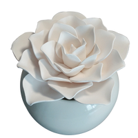 Blanc Vase En Céramique En Céramique Rose Maison Parfum Diffuseur De Fleurs Accessoire TS-CD82