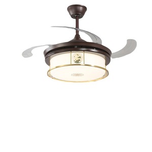 Chinese Style Invisible <b>Fan</b> Light Led Full Spectrum Flush Mount For Living Room Bedroom 220V 10-Year Warranty - Product Image 4
