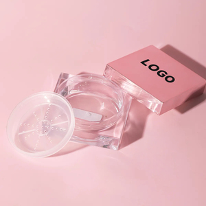 Nouveau carré Rose Or Couverture Poudre Libre Boîte Acrylique Transparent Boîte avec Bouchon À Vis Maquillage Poudre Boîte Cosmétiques Emballage - Product Image 1