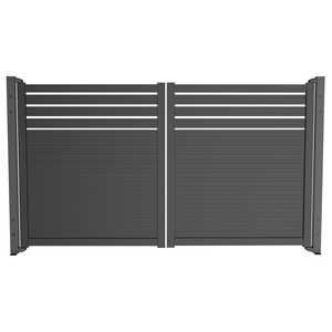 Porte battante en aluminium pour entrepôt industriel extérieur, installation facile, avec double battant - Durable et écologique - Product Image 4