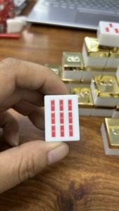 Custom Made 4 Layer Rose Red Acrylic American Mahjong Set with 160 <b>Cards</b> Luxury Elegant Gambling <b>Table</b> for Adults Gift - Product Image 4