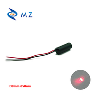 Nouveau module laser à point rouge compact mini 9 mm 650 nm 1 mW avec lentille en verre, longue durée de vie pour le pointage à longue distance et l'utilisation domestique