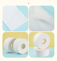 Papier toilette en rouleau jumbo 2 plis, doux et résistant, en pâte de bois vierge, écologique, vente en gros, OEM, 12 rouleaux, usage commercial