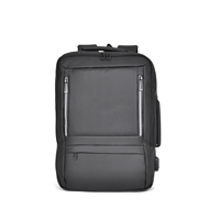 Sac à dos pour ordinateur portable à sangle incurvée, en tissu Oxford, avec port de chargement USB externe, étanche, vente en gros