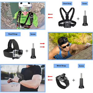 Kit d'accessoires pour caméra d'action 61 en 1 pour <span class=keywords><strong>GoPro</strong></span> Hero 13 12 <span class=keywords><strong>11</strong></span> 10 9, boîtier étanche, support de poitrine/tête, support de vélo, étui de transport - Product Image 3