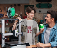 Imprimante 3D FDM Creality Hi Combo à double extrudeur avec nivellement automatique, châssis en aluminium et connectivité USB