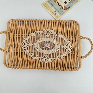 แผ่นรองจานลูกไม้ปักลายฉลุ ขนาด 14*20 ซม. สำหรับโต๊ะอาหาร ขายส่งจากโรงงาน มีสินค้าในสต็อก - Product Image 5