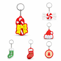 Nouveau Porte-clés Fidget Clicker Imprimé en 3D à l'effigie d'un élément classique de Noël, Breloque de sac à dos, Pendentif, Accessoires de petit cadeau de Noël