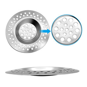 Filtro de acero inoxidable 304 430 para fregadero, colador de metal para lavabo de cocina y baño, cubierta de malla anticolmaciones - Product Image 3