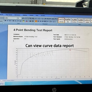 Универсальный четырехточечный тестер прочности на изгиб из металла RIGHT 20KN с серводвигателем Delta, точность 0,5% для алюминиевых прутков - Product Image 5