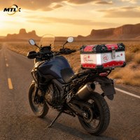 Boîte arrière de moto en alliage d'aluminium 36L personnalisée en gros, solution universelle de rangement pour casque, sur mesure pour les acheteurs de marques