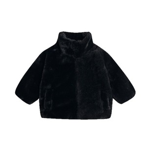 Cappotto Minimalista in Ecopelliccia per Bambini con Chiusura a Cerniera Lavorazione Personalizzabile Secondo Disegno Campione - Product Image 5