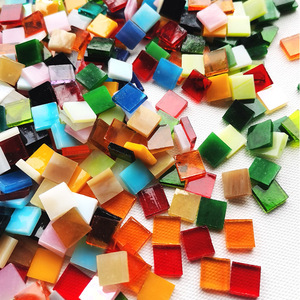 Carreau de mosaïque en verre teinté de triangle de diamant carré pour lampe en verre de mosaïque turque et bougeoir - Product Image 6