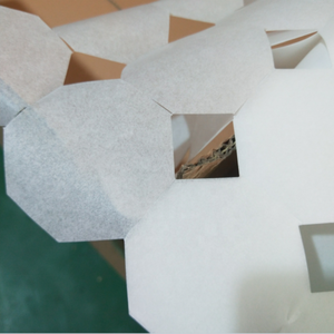 Papier sulfurisé pré-découpé pour cuiseur vapeur en bambou, avec revêtement en silicone octogonal connecté/à points, pour la cuisson de pains vapeur - Product Image 2