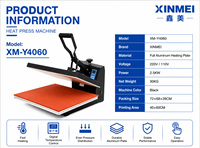 Presse à chaud miniature XINMEI pour impression par transfert DTF sur textile et vêtements, machine à presser à chaud DTF