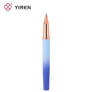 YIREN Gradient Couleur Caoutchouc Cotaing Métal Stylo Plume Superbe pour les Jeunes Confortable Grip Logo Personnalisé - Product Image 4