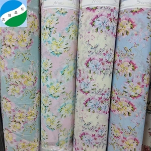 2024 New Item Dệt Voan In Xoắn Cao 100% <span class=keywords><strong>Polyester</strong></span> Cổ Phiếu Rất Nhiều Vải Mùa Hè Phụ Nữ Vải - Product Image 2